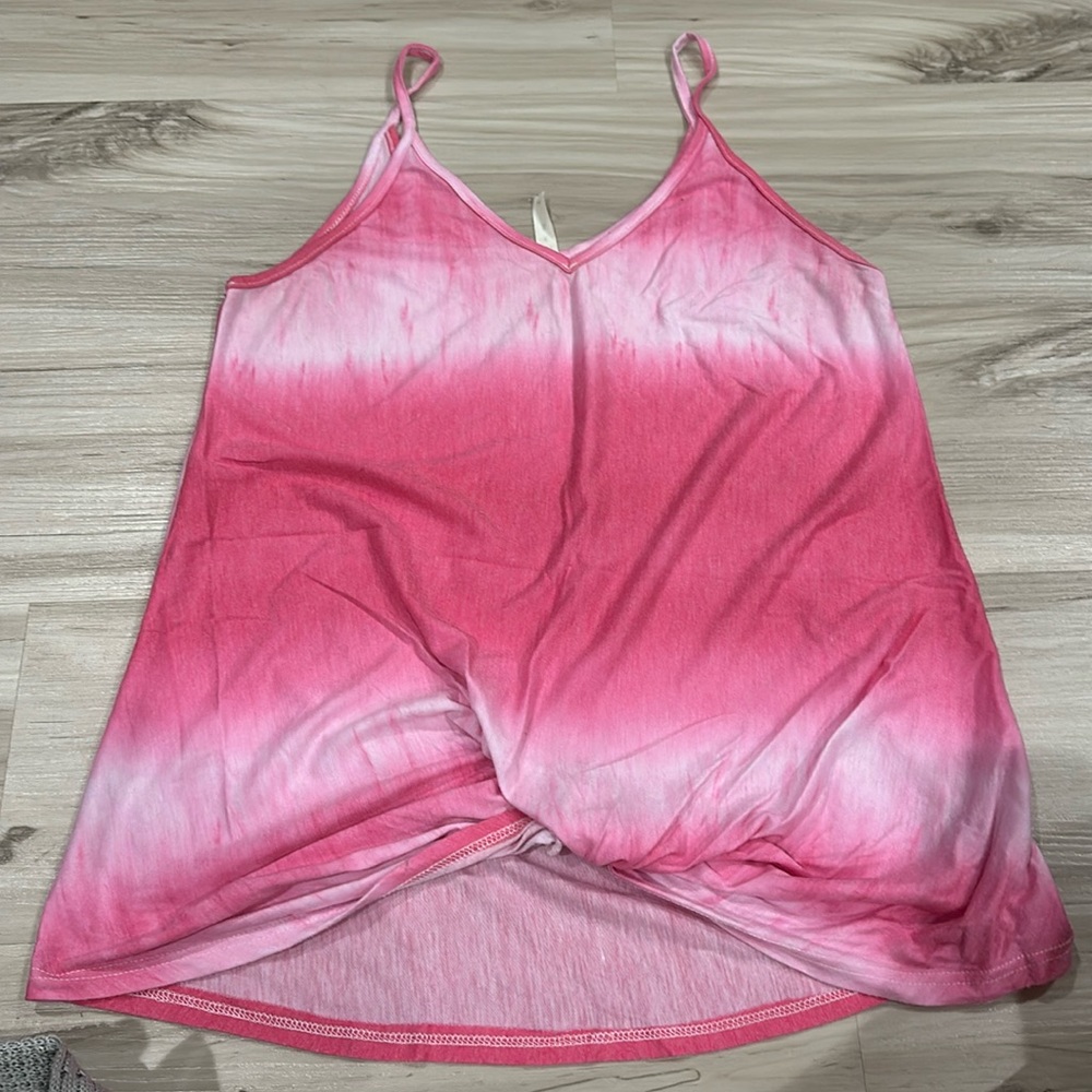 MTS - pink twist front tank - M